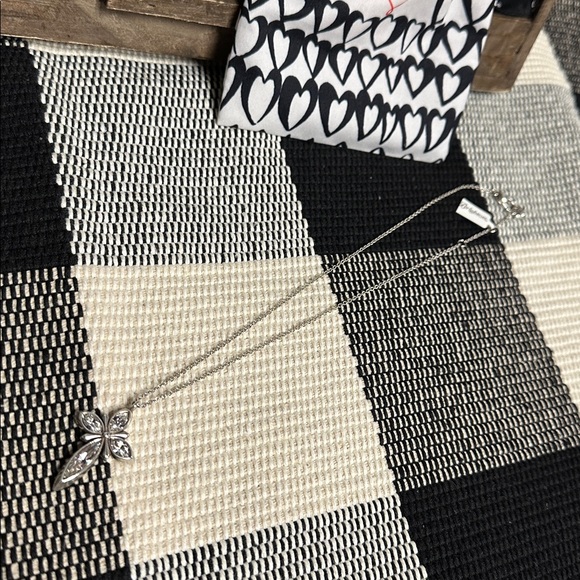 Brighton nwt spear cross Swarovski crystal reversible pedant silver necklace - Picture 6 of 6